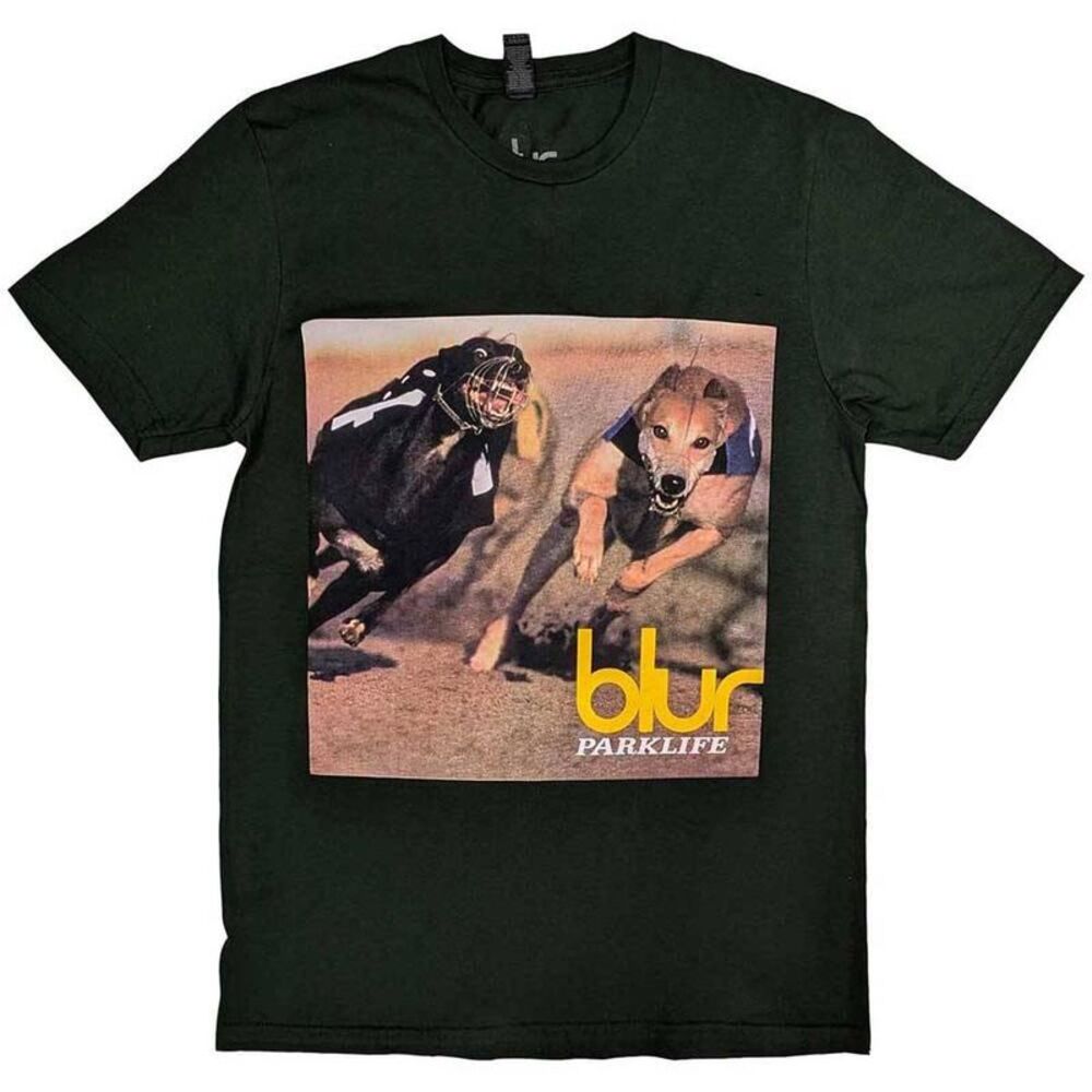 Blur Unisex Adult Parklife Album Back Print T-Shirt / Green